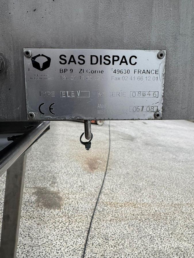 Gebruikt 2008 SAS Dispac Opvoerband, Type Elev