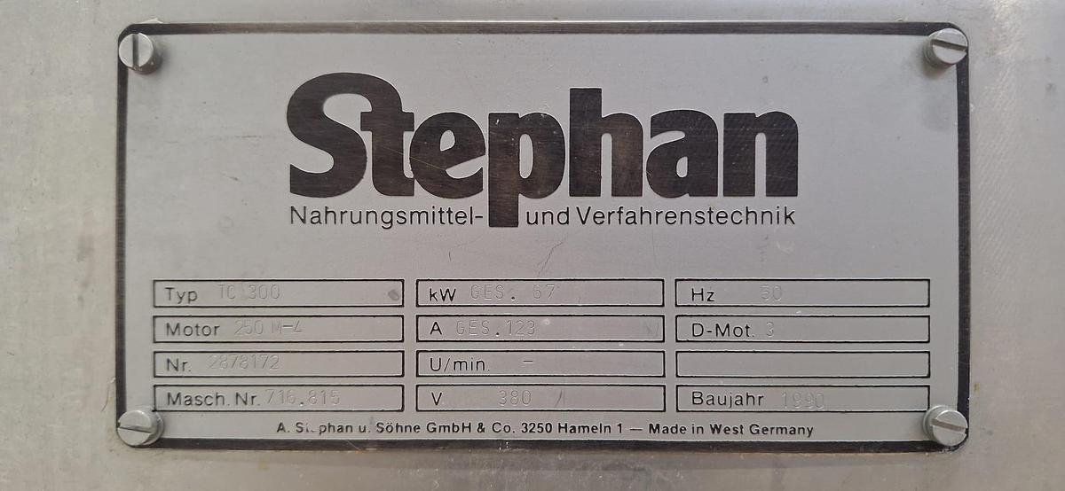 Gebruikt 1990 Stephan Combicut mixer Type: TC300