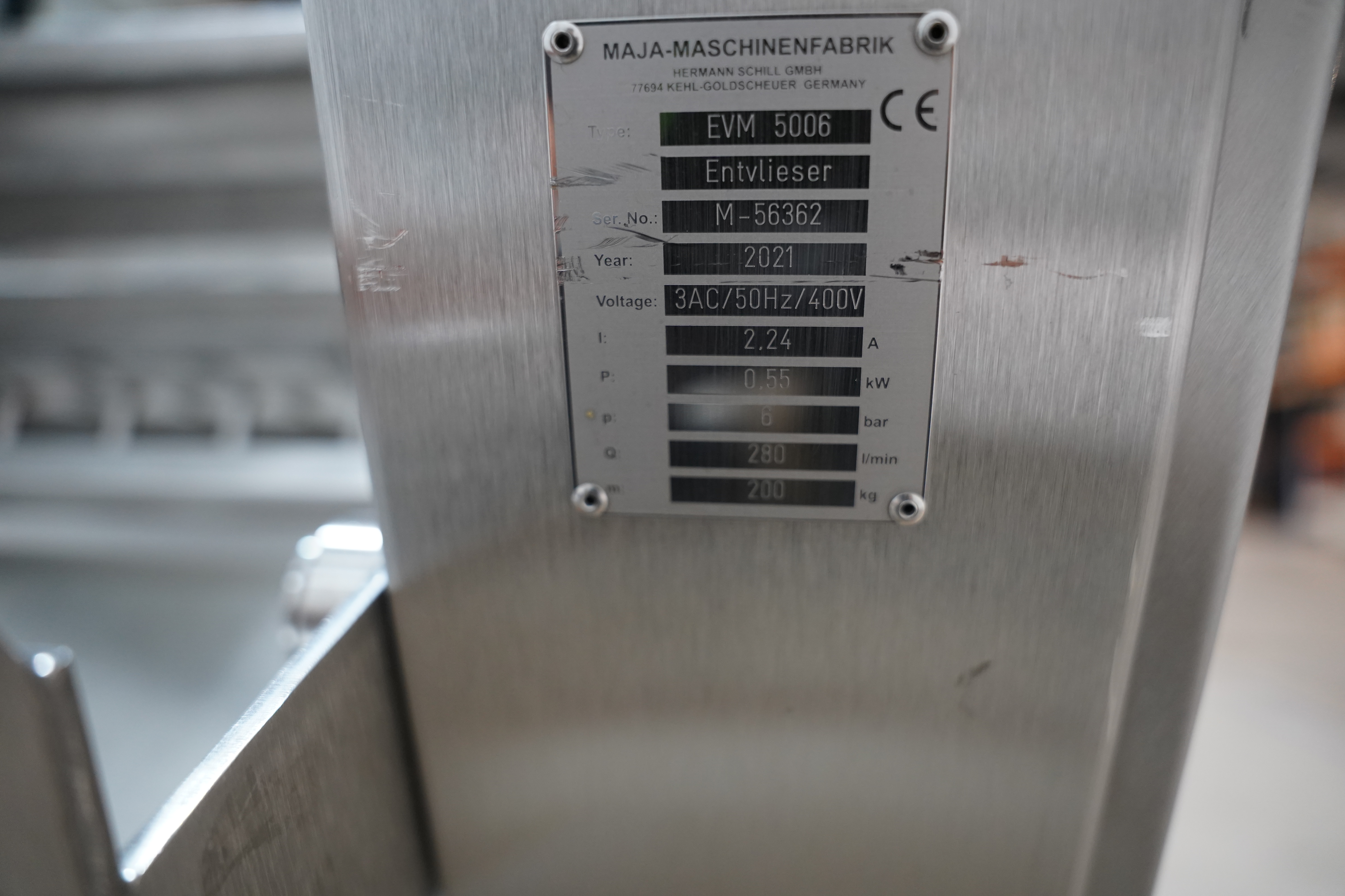 Gebruikt 2021 EVM 5006 ontvliesmachine