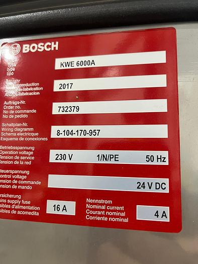 Gebruikt 2017  Bosch Checkweger, KWE 6000 A