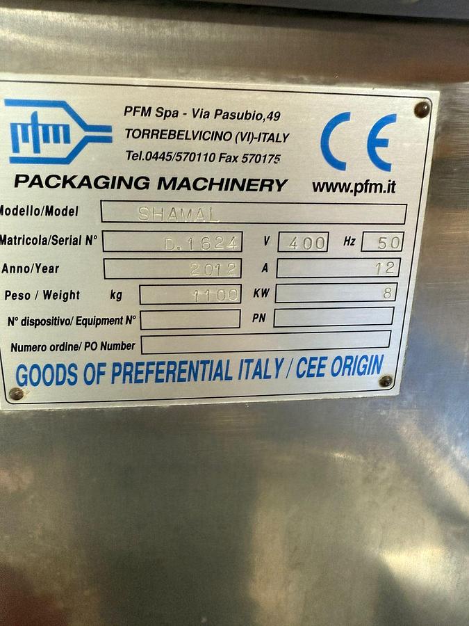 Gebruikt 2012 PFM spa Horizontale Verpakkingsmachine SHAMAL