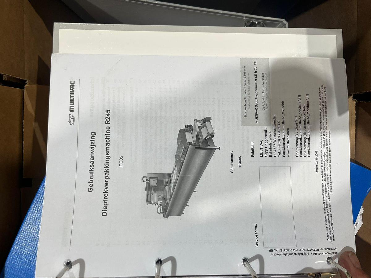 Gebruikt 2008 Multivac Dieptrekverpakkingsmachine R245