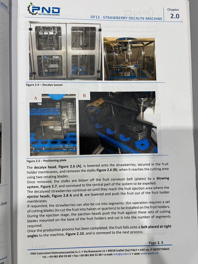 Gebruikt 2022 PND  Aardbeiensnijder type, De-clayx machine