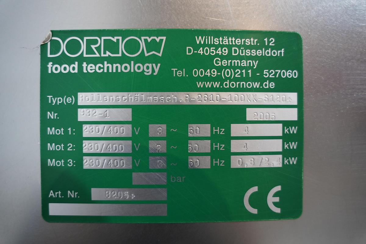 Gebruikt 2005 Dornow industriële schilmachine
