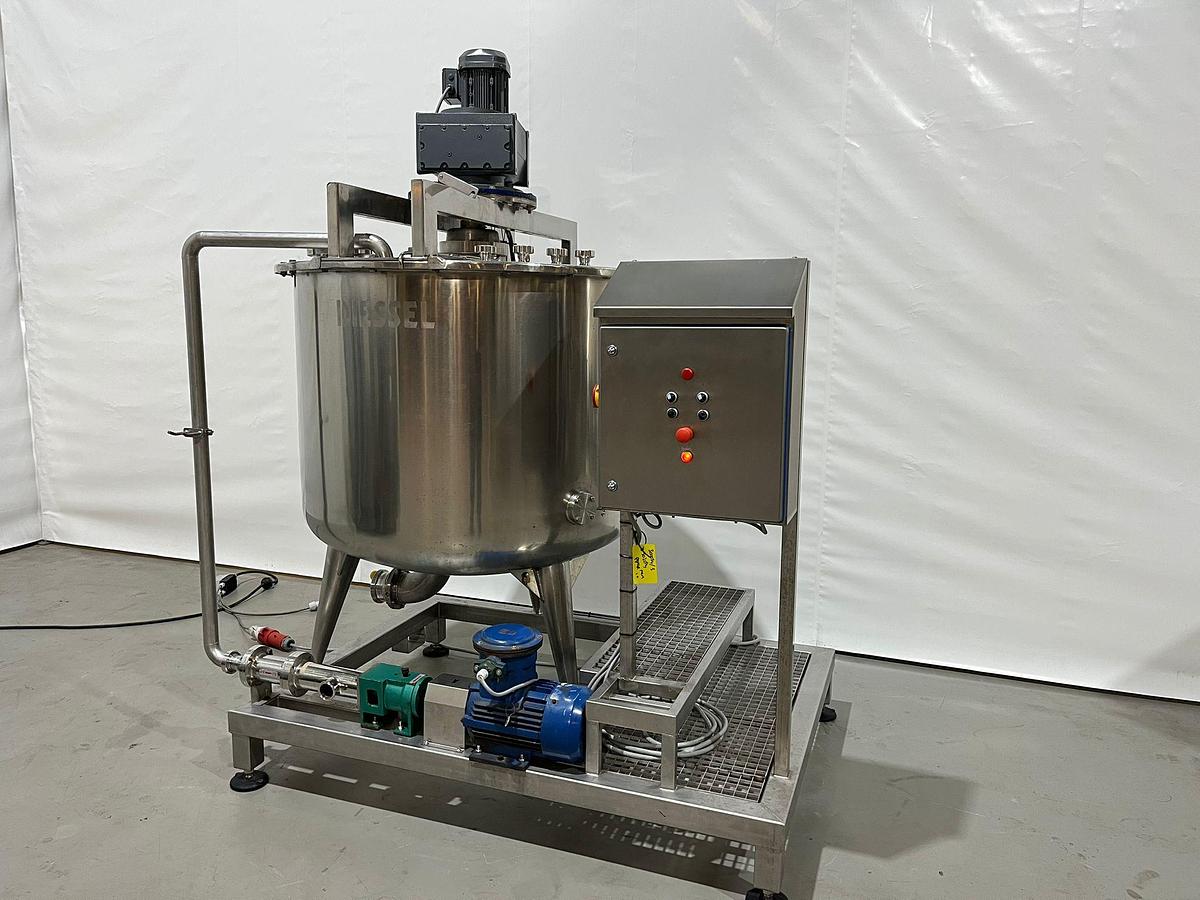 Gebruikt DIESSEL RVS Menger/tank met roerwerk