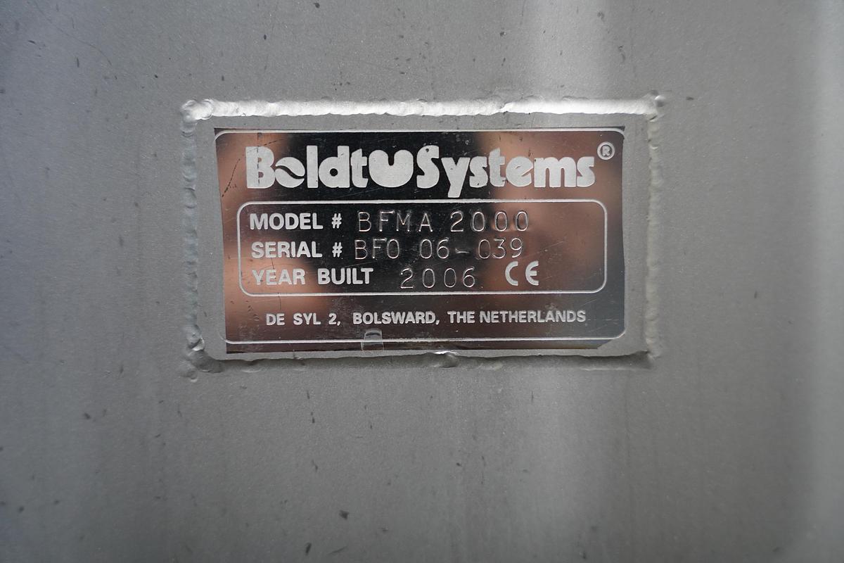 Gebruikt 2006 Boldt Mixer, Type BFMA 2000