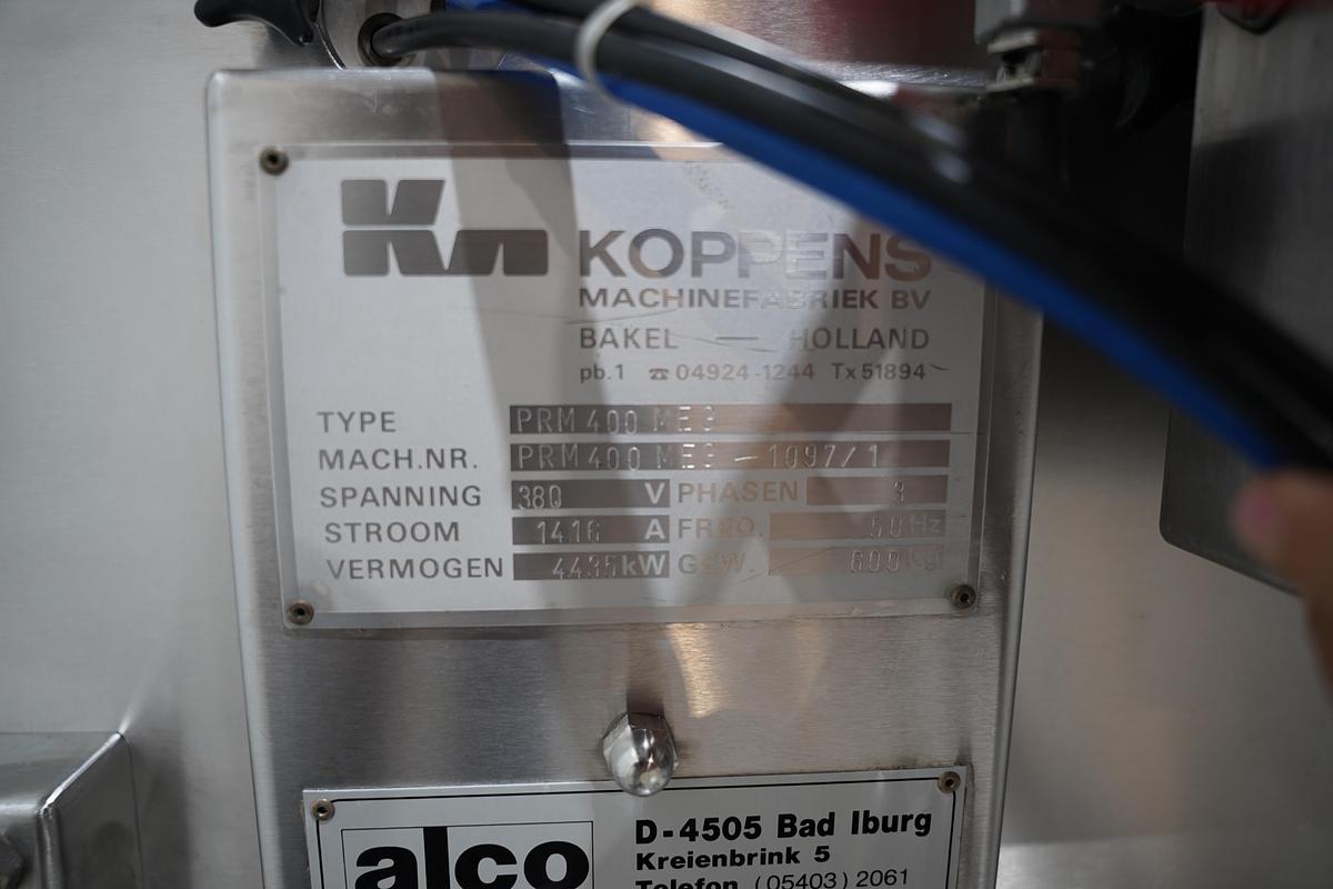 Gebruikt Koppens PRM 400 MEG paneermachine