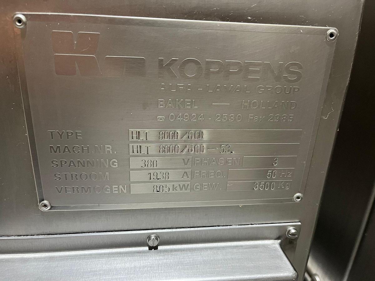 Gebruikt Koppens Heteluchtoven, type: HLT 800/600