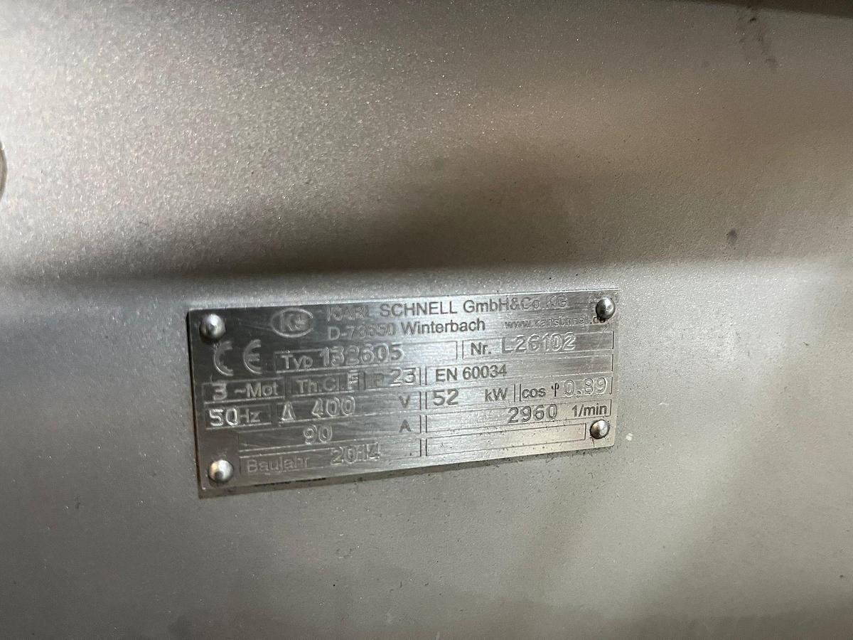 Used 2014 Karl Schnell Emulgator, 112 FD 175