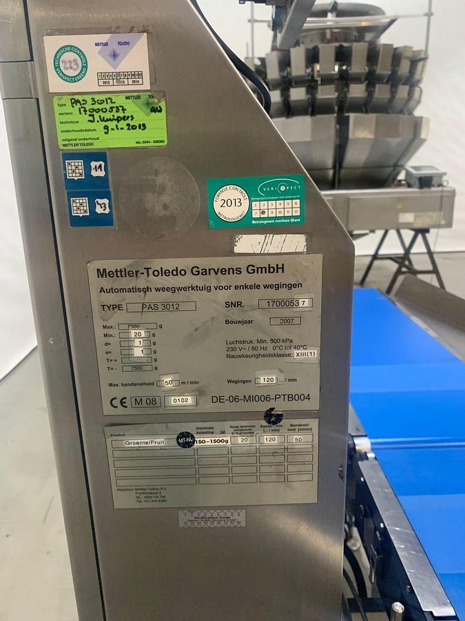 Gebruikt 2007 Mettler Toledo - Garvens Checkweger, PAS 3012