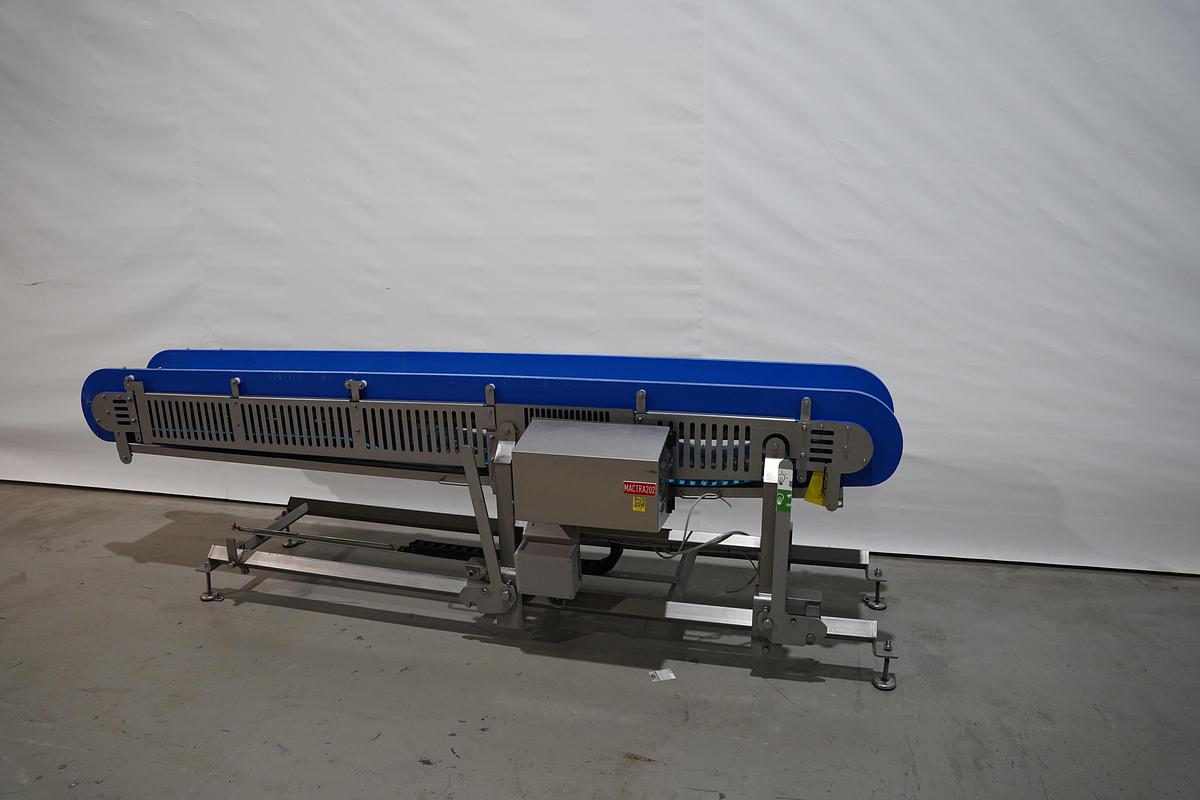 Gebruikt NN RVS transportband, verrijdbaar