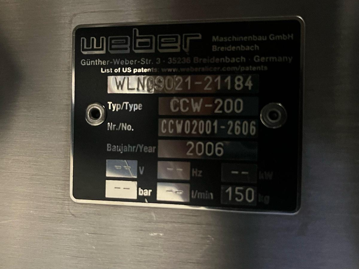 Used 2006 GEA/Weber complete slicerlijn