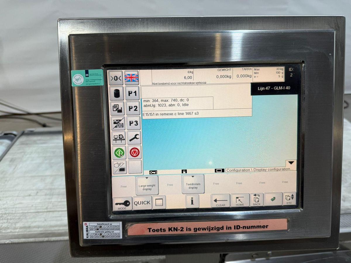 Gebruikt Bizerba Etiketeer- en weegmachine, GLM-I40