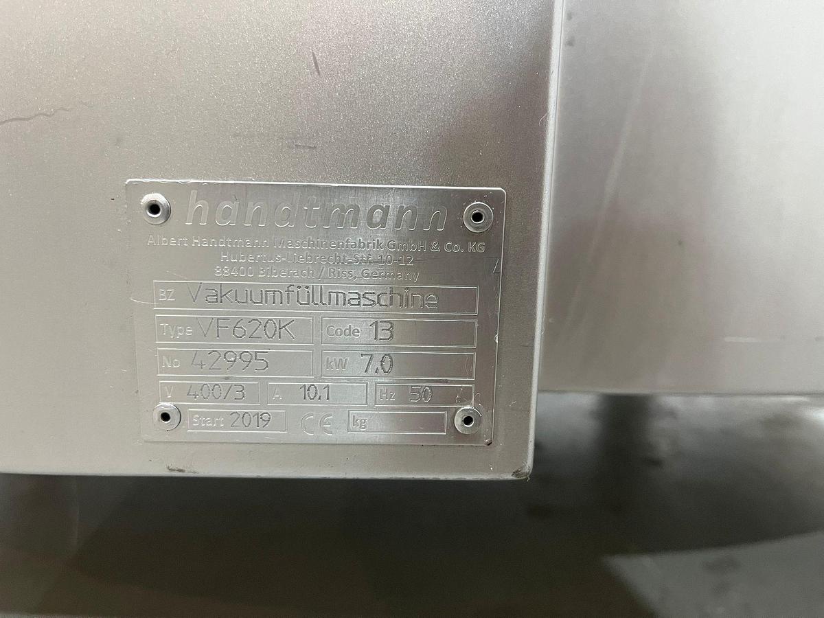 Used 2019 Handtmann Vacuümvuller, VF620K-pomp