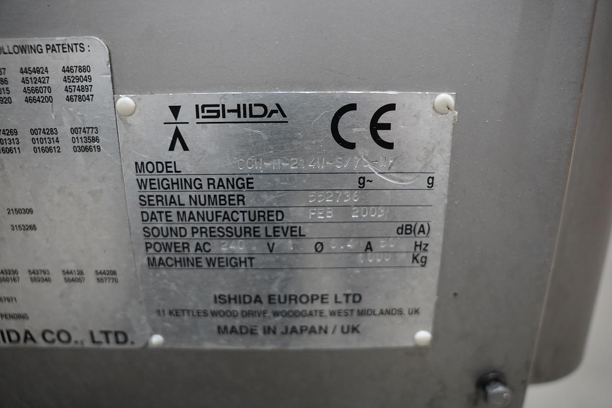 Gebruikt 2003 Ishida Multihead weger, CCW-M-214W-S/70-WP