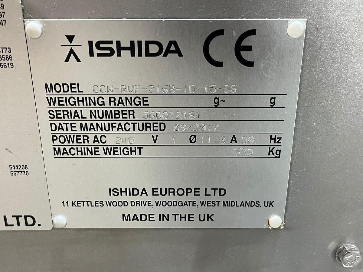 Gebruikt 2017 Ishida Multihead weger, CCW-RVE-216B-1D/15-SS
