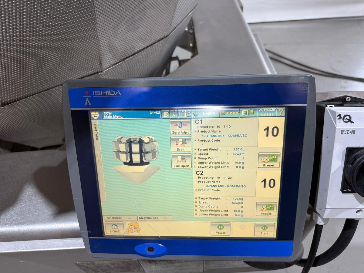 Gebruikt 2007 Ishida Multihead weger, CCW-R-220W-1D/30-WP