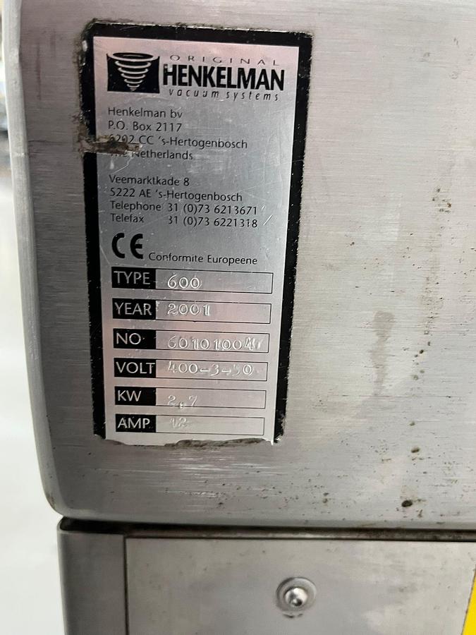 Gebruikt 2001 Henkelman Vacuümmachine/ sealmachine, type 600