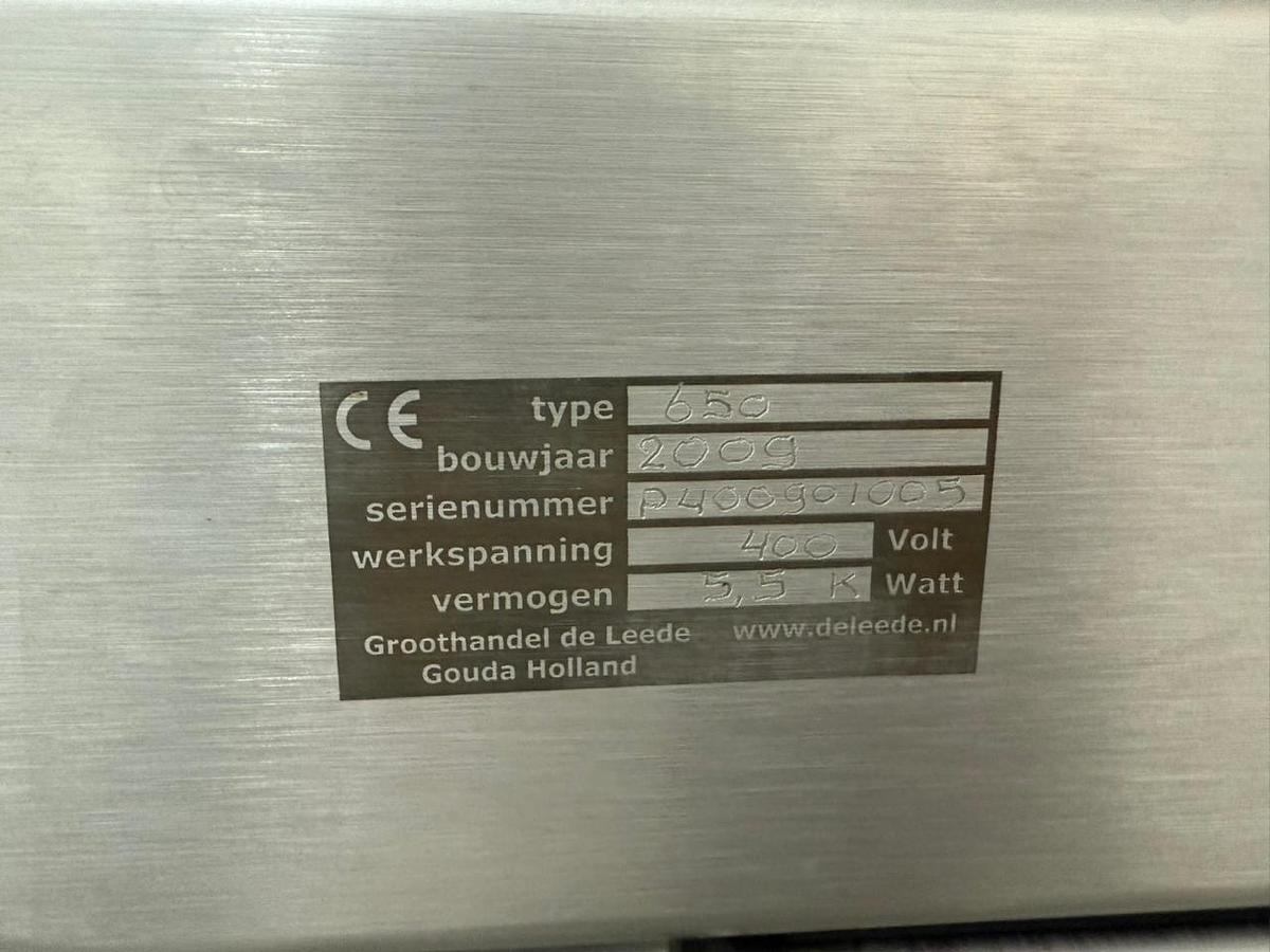 Gebruikt 2009 de Leede Vacuümmachine met dubbele kamer, type:650