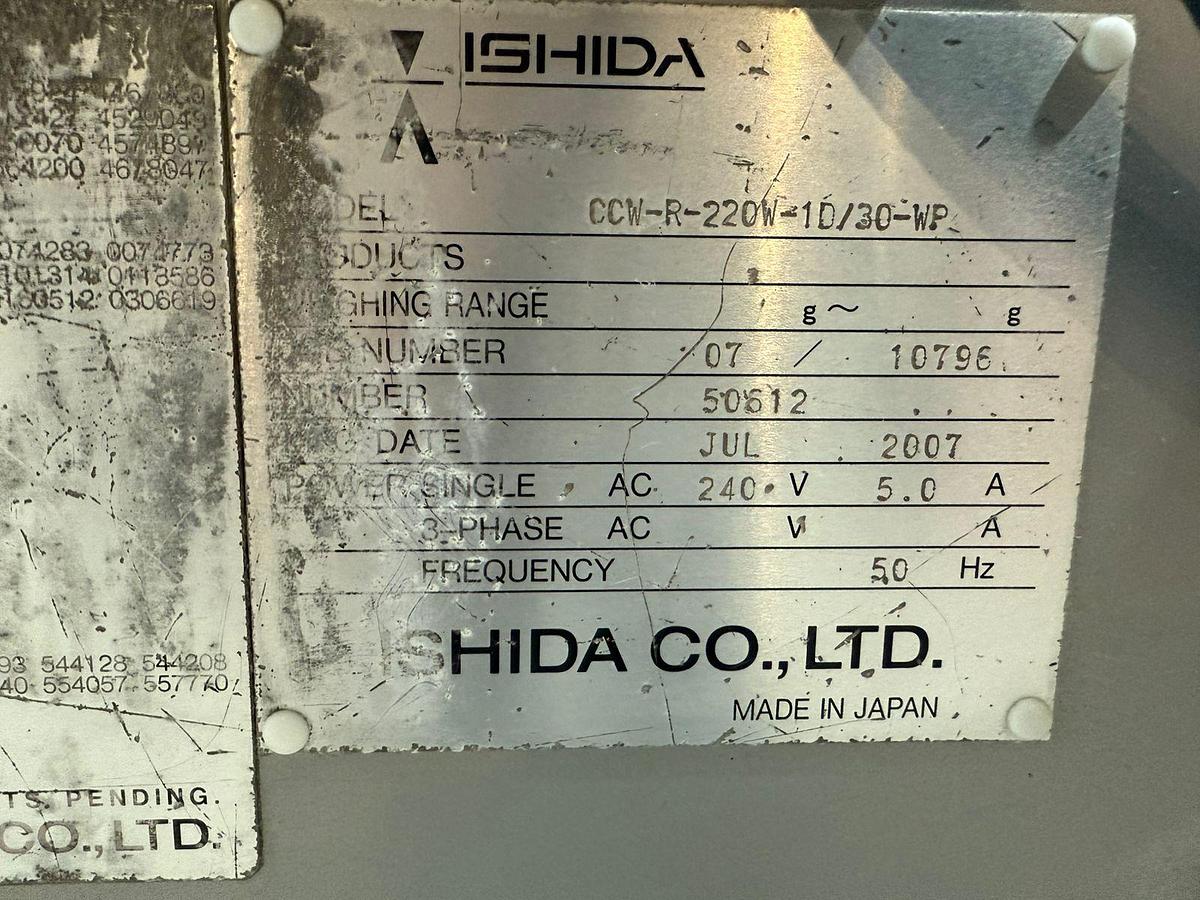 Gebruikt 2007 Ishida Multihead weger, CCW-R-220W-1D/30-WP