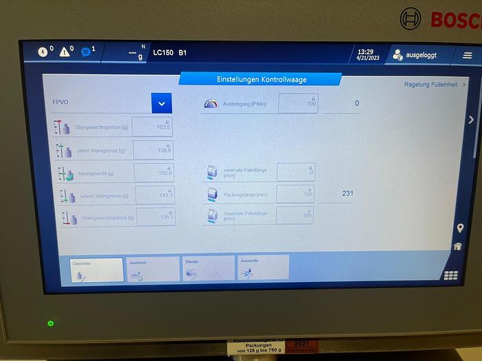 Gebruikt 2017  Bosch Checkweger, KWE 6000 A
