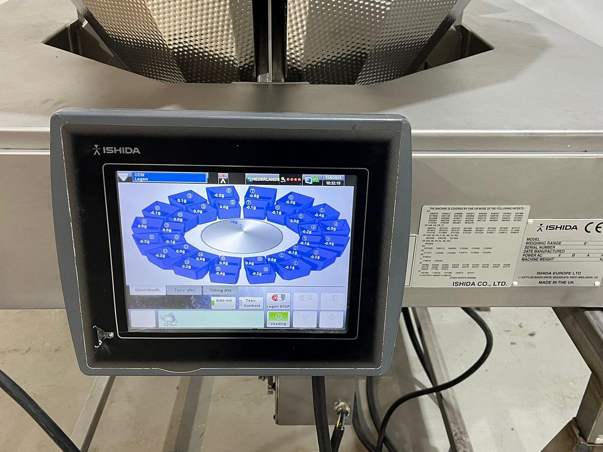 Gebruikt 2017 Ishida Multihead weger, CCW-RVE-216B-1D/15-SS