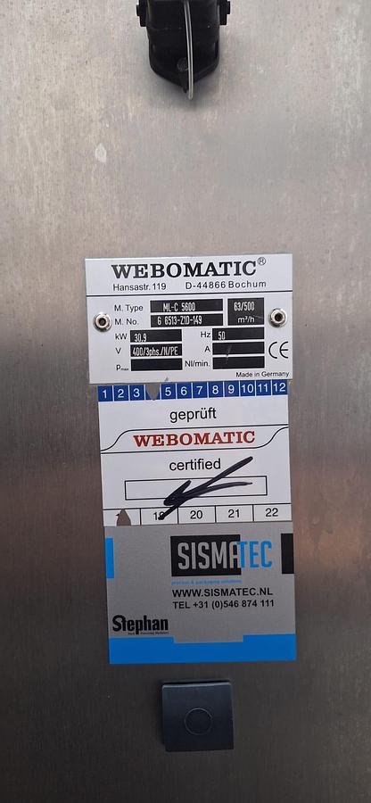 Gebruikt 2018 Webomatic Thermoformverpakkingsmachine, Type ML-C5600