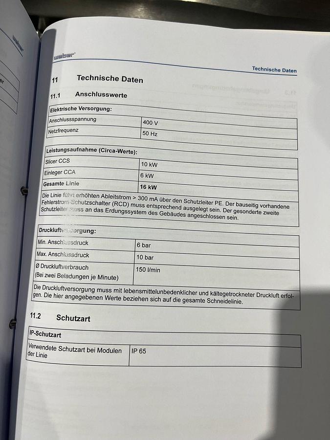 Used 2006 Weber Slicer CCS902