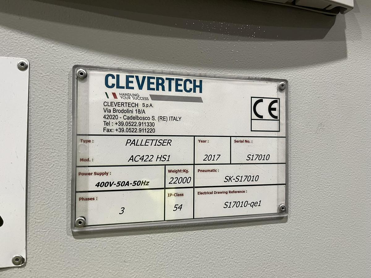 Gebruikt 2019 Clevertech Complete lijn Palletiser, type  AC422 HS1