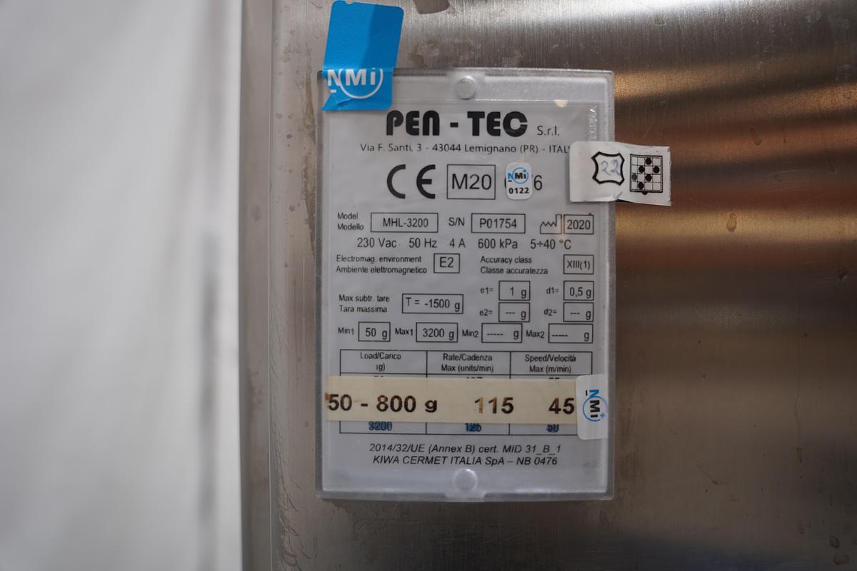 Gebruikt 2020 PEN-TEC metaaldetector/checkweger