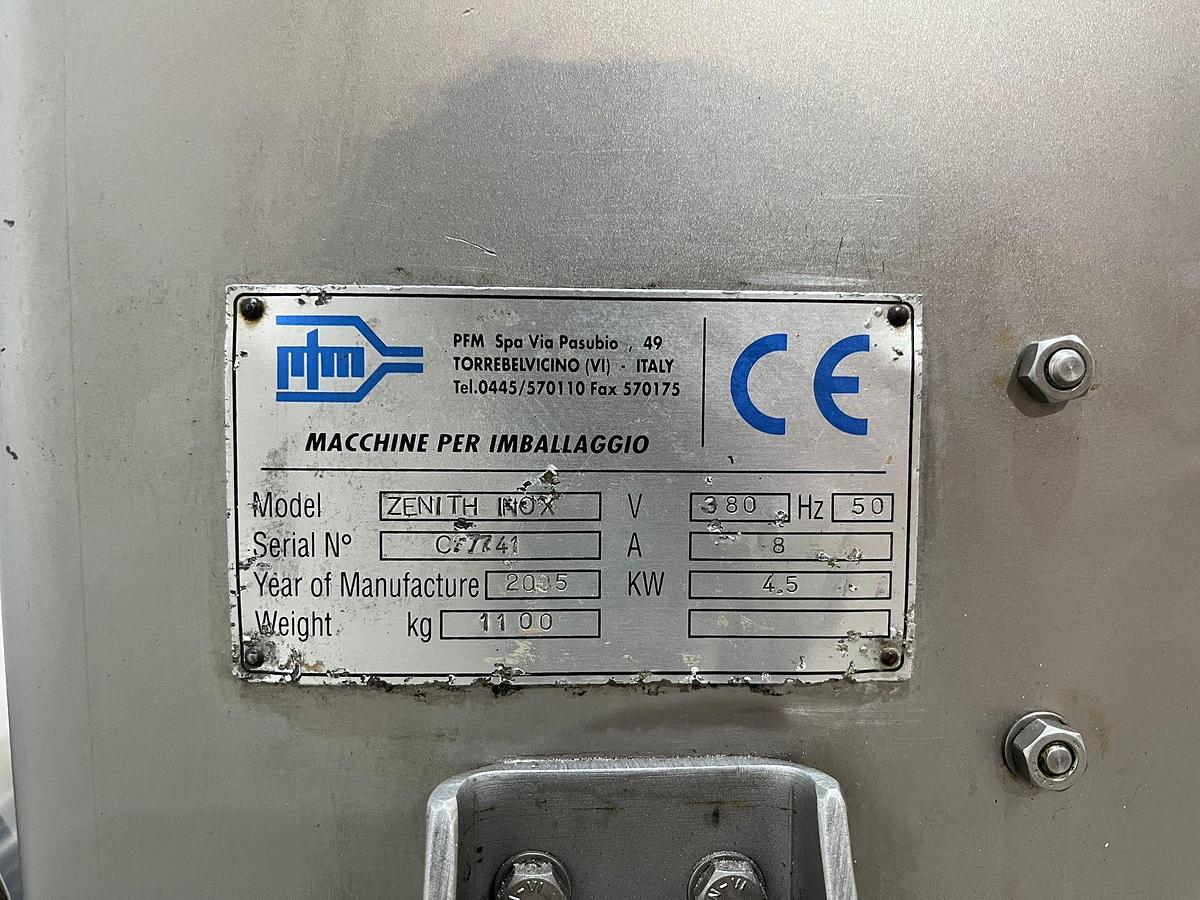 Used 2005 PFM spa Verticale Verpakkingsmachine ZENITH INOX