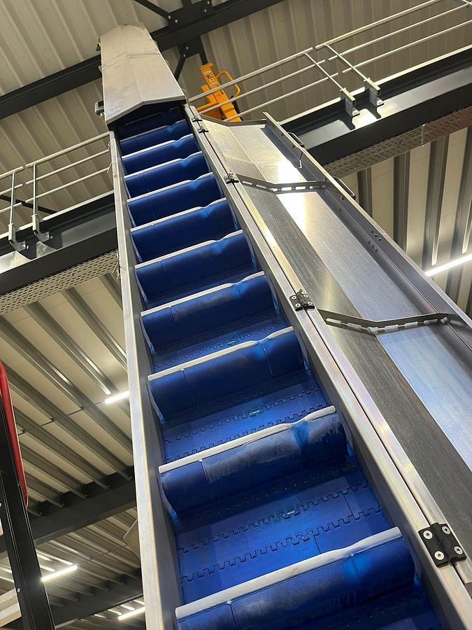 Gebruikt RVS Opvoerband