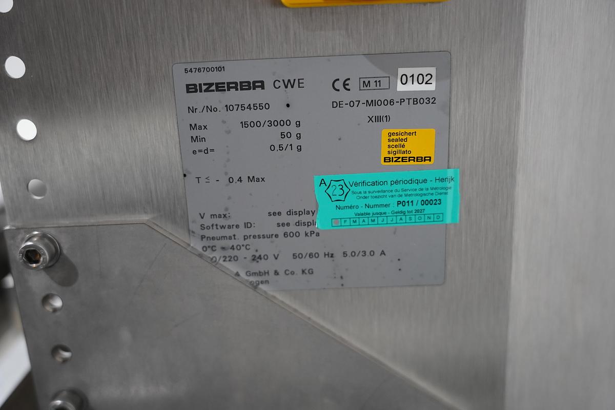 Gebruikt Bizerba CWE checkweger