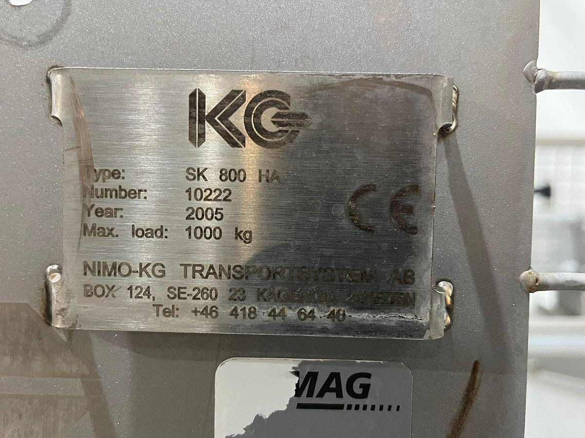 Gebruikt 2005 KG Kisten Kantelaar, type SK 800