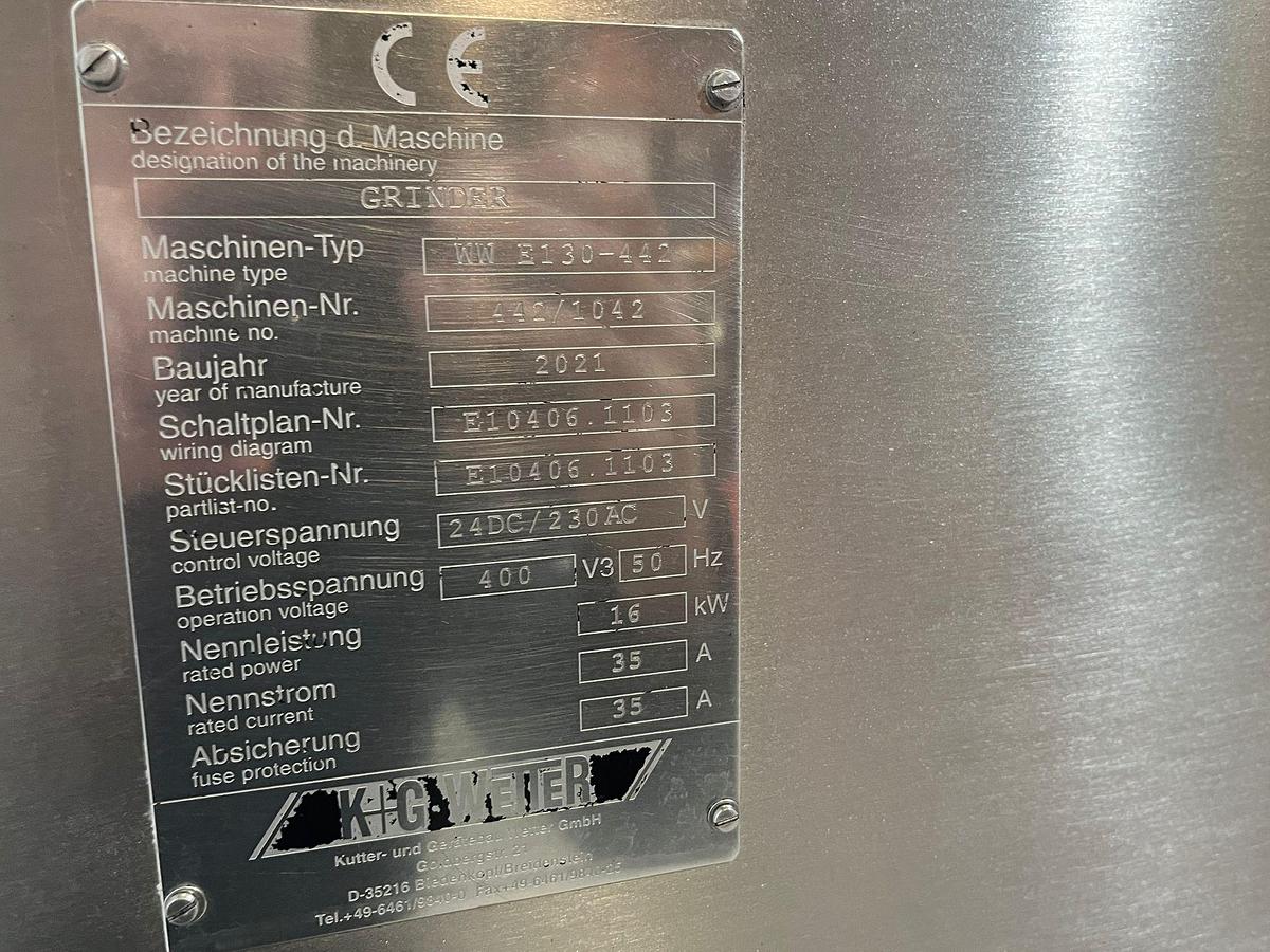 Gebruikt 2021 KG Wetter Vleesmolen,WW E130-442