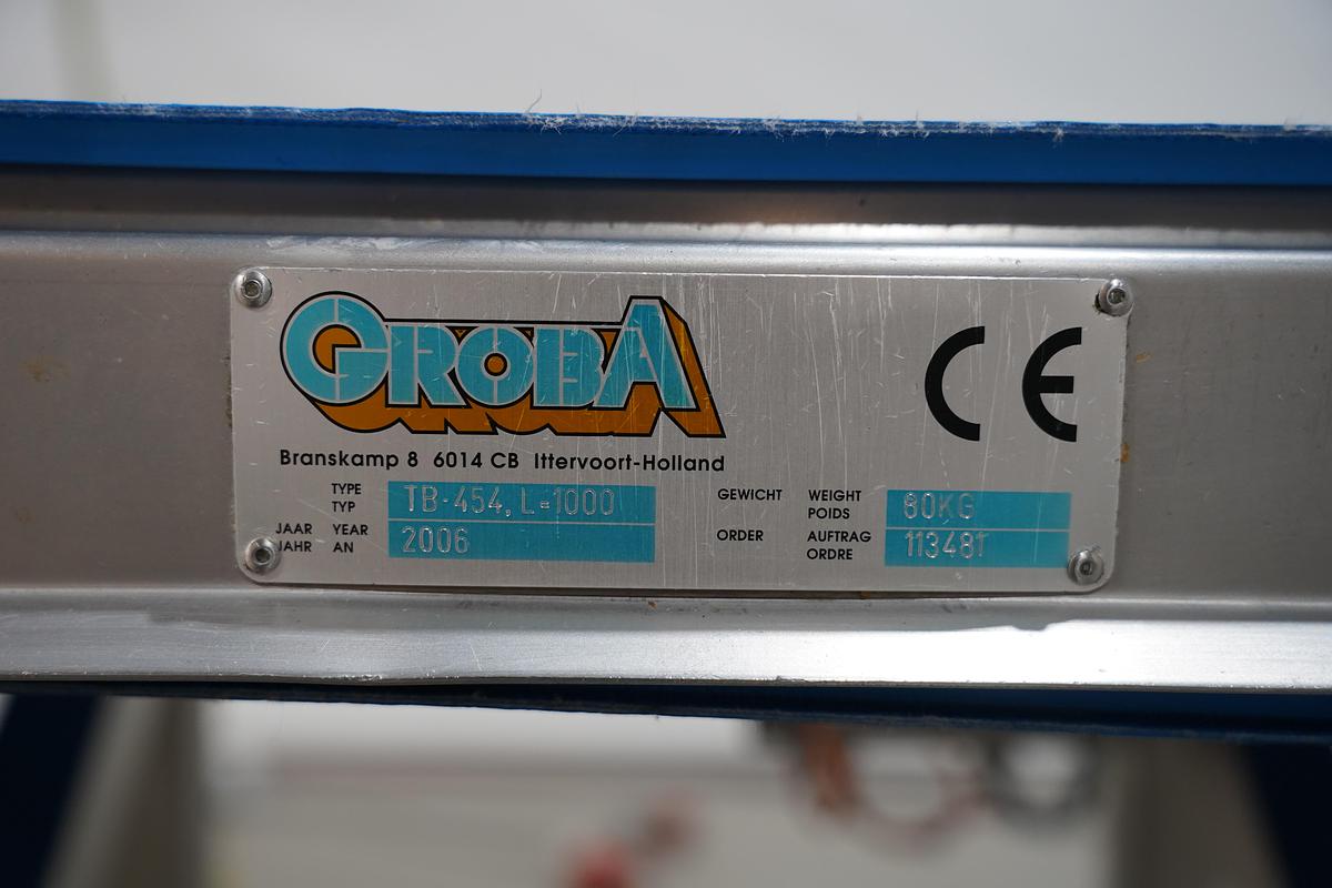 Gebruikt 2006 Groba Kaas ontfoliemachine, type TB454,L-200