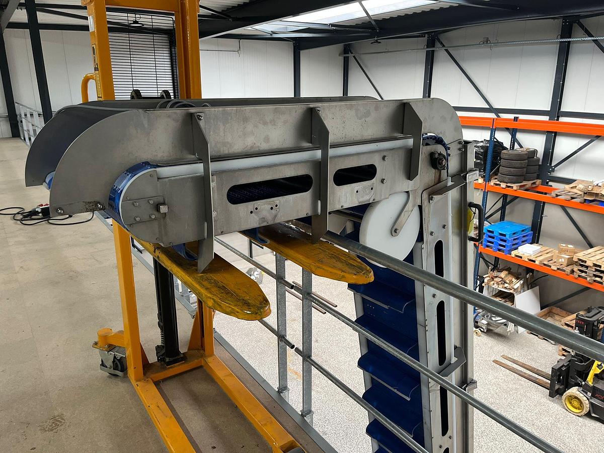 Gebruikt RVS Opvoerband