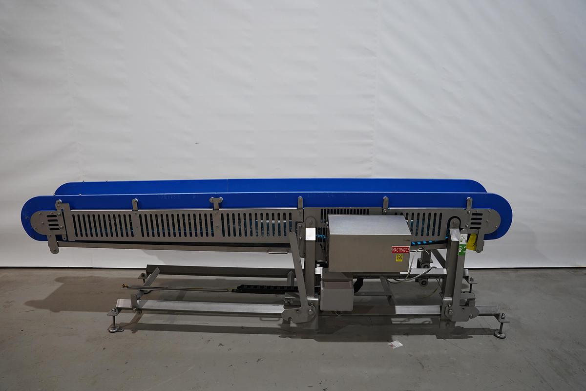 Gebruikt NN RVS transportband, verrijdbaar