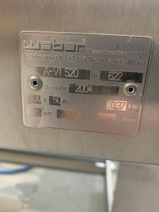 Gebruikt 2004 Weber Ontvliesmachine, A-VI 520