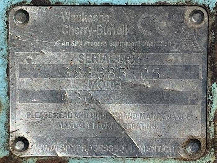 Used Waukesha Model 130 Positive Displacement Pump