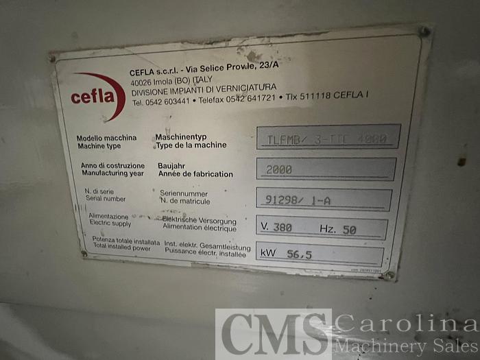 Used Burkle Cefla Barberan Roll Coaters & UV Ovens