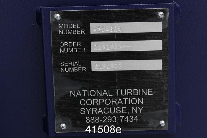 Unused National Turbine Corporation M30-324 Vacuum Blower #41508