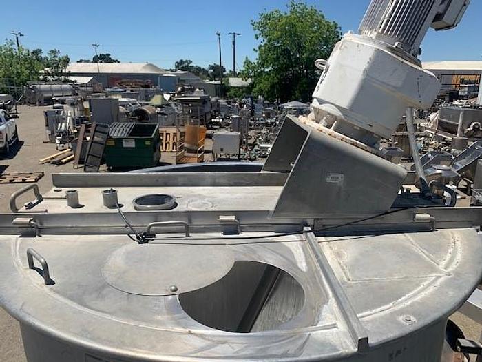 Used 500 Gallon Lee Stainless Steel Mixing Kettle Model 500 A7S