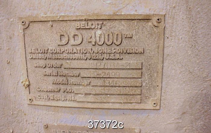 Used Beloit DD4000 42/46" Refiner, 46" Rotor #37372