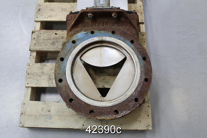 Used Dezurik 12" Hand Operated V-Port Valve #42390