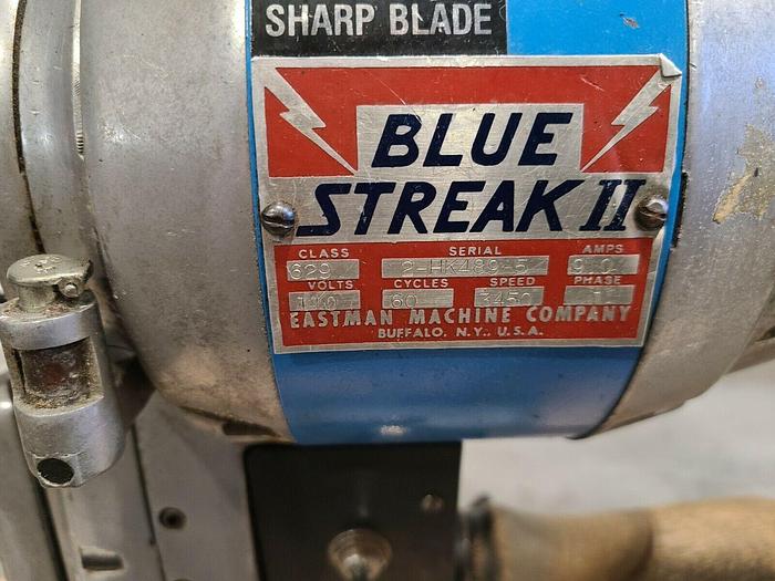Used Eastman Blue Strike II Class 629 Fabric Straight Cutting Machine