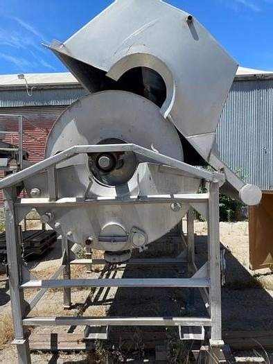 Used Rotary 44" Diameter x 15.5" Long Hot Water Blancher