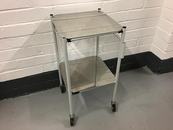 Used Trolley mild steel 2 shelves 450x450mm
