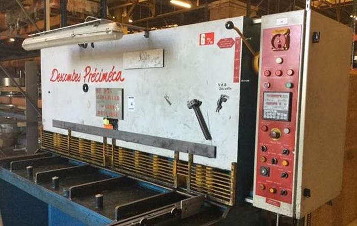 Gebraucht PLAATSCHAAR DESCOMBES 2m/6 mm dik