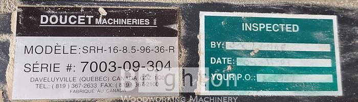 Used 2004 Doucet SRH-16-8.5-96-36-R Used Clamp Carrier #BM1988